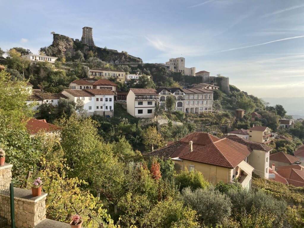 View of Kruje in Albania